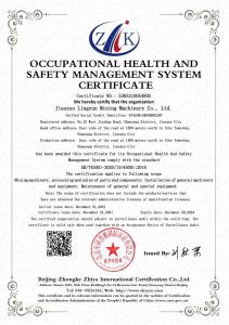 職業健康安全管理體系認證證書英文(OHSMS)